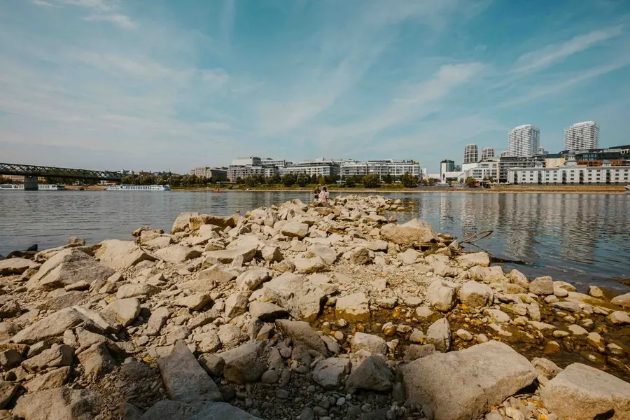 Urban waterfront landscape