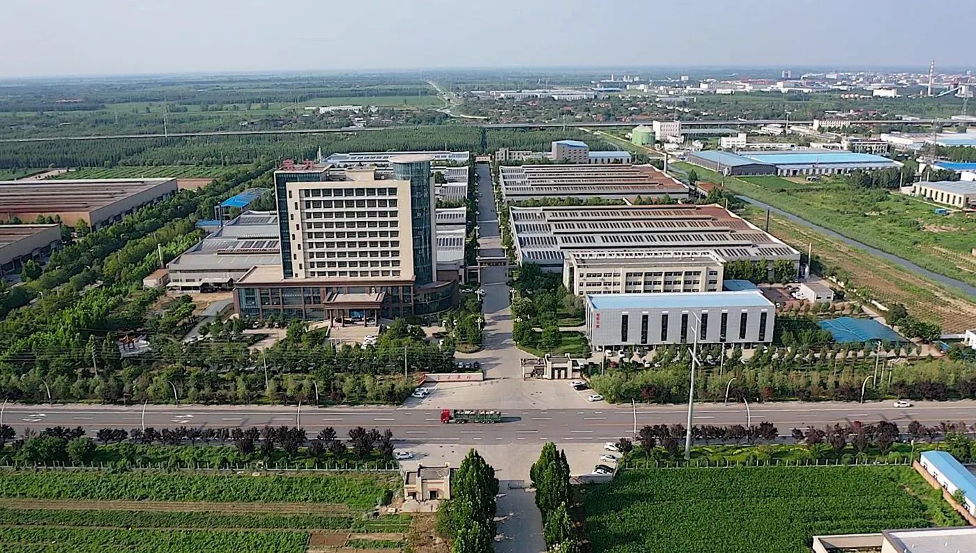 Aerial view of the Baoli production base in Hengshui, Hebei
