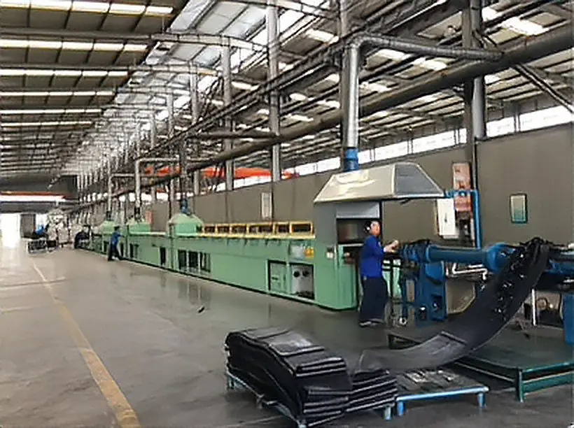 Automatic microwave vulcanization line
