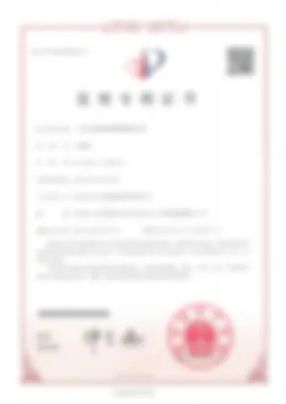 Patent certificate 1
