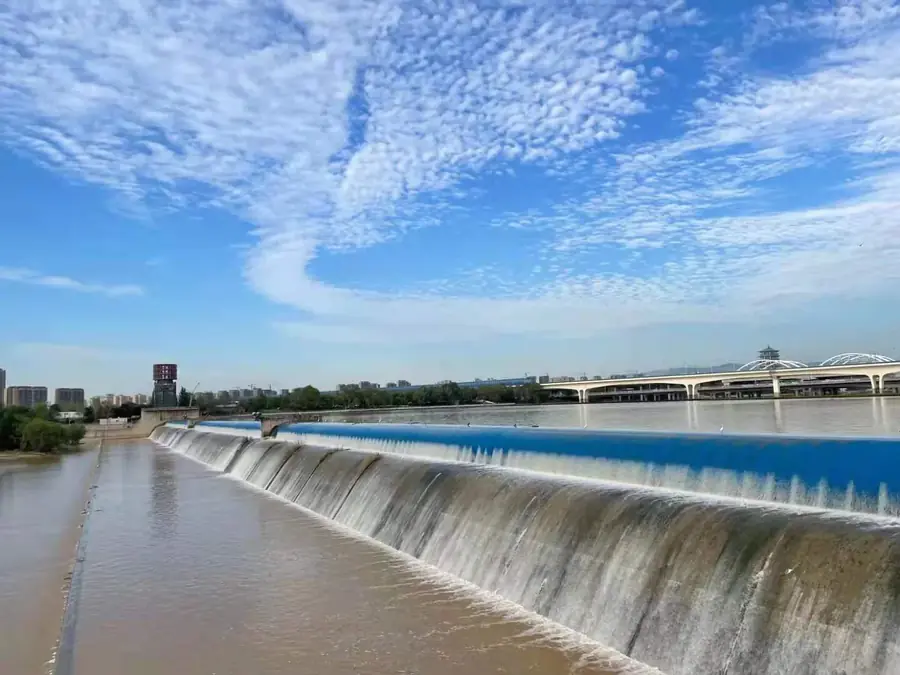 Ba River rubber dam project, Xi'an, China