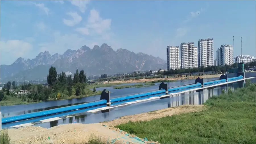 Shanhaiguan rubber dam project, Qinhuangdao, China