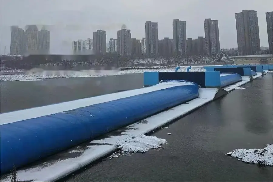 Songhua River rubber dam project, Jilin, China