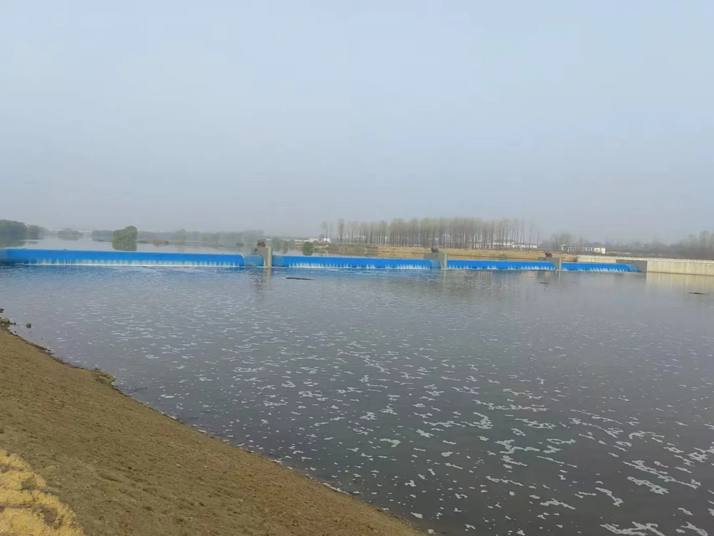 Shihe River rubber dam project, Xinyang, China