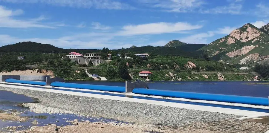 Shihe rubber dam at Shanhaiguan, Qinhuangdao