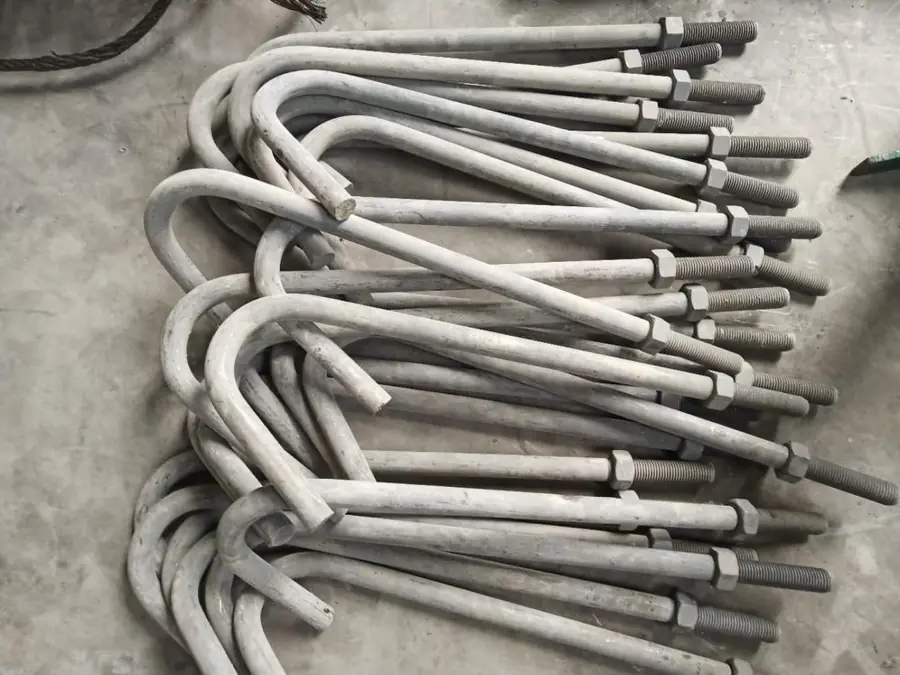 Embedded anchor bolts and U-bolts